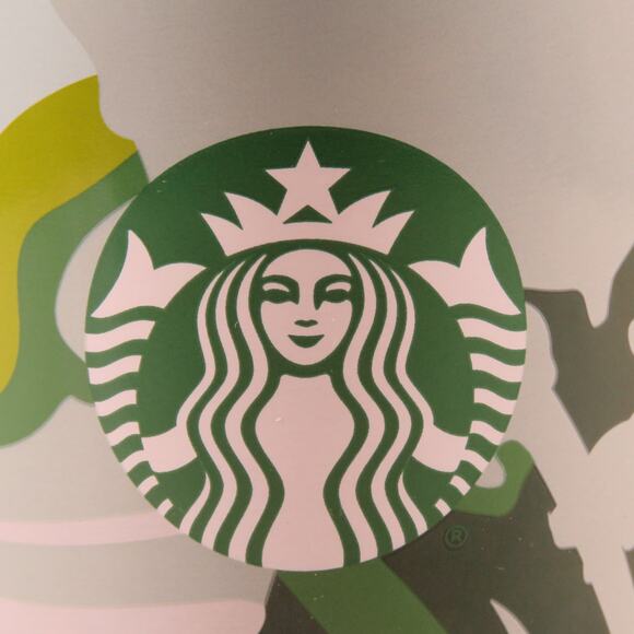 Starbucks Coffee Mug 10oz Abstract Art Ceramic Mug 2021 Green Blue - Picture 2 of 12